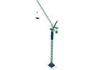 Tower Crane 3D Model