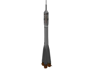 Soyuz Rocket 3D Model