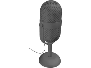 Vintage Microphone 3D Model
