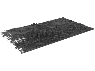 Philadelphia Map 3D Model