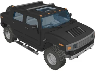 Hummer H2 3D Model