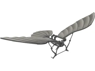 Fly Machine Leonardo Da Vincy 3D Model