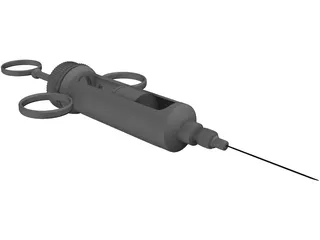 Old Syringe 3D Model