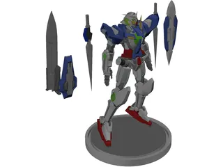 Gundam Exia 3D Model