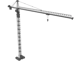 Tower Crane 3D Model