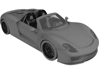 Porsche 918 Spyder (2014) 3D Model