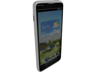 Huawei Ascend Android Phone 3D Model