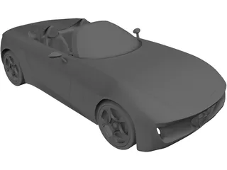 Alfa Romeo 2uettottanta Concept (2010) 3D Model