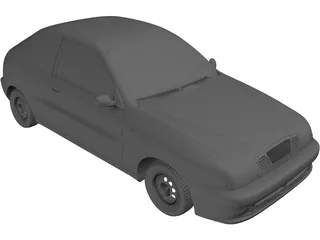 Daewoo Lanos Hatchback (2000) 3D Model