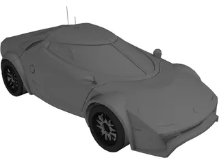 Lancia Stratos Fenomenon Concept (2005) 3D Model