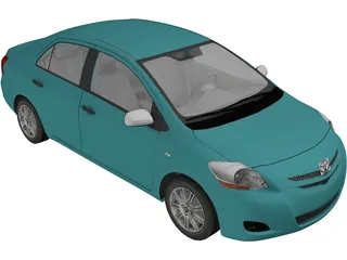 Toyota Yaris Sedan 3D Model