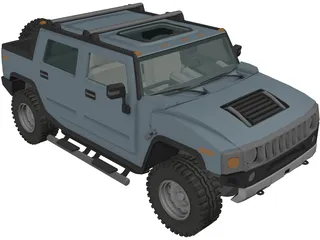 Hummer H2 3D Model