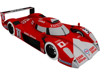 Toyota GT1 TS020 3D Model