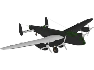 Avro Lancaster 3D Model