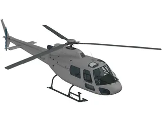 Eurocopter AS-350 Ecureuil 3D Model