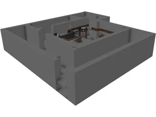 Recording Studio 3D Model