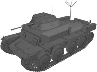 Aufklärungspanzer 38 3D Model