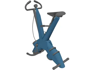 Gym Exercise Bike 3D Model