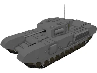 Churchill Mk IV 3D Model