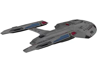 Nova Class Starship 3D Model