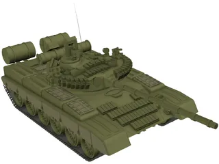 T-80 Russian Tank 3D Model