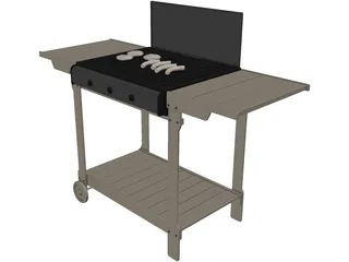 Barbeque Pit 3D Model