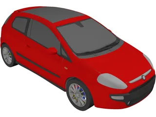 Fiat Punto (2012) 3D Model