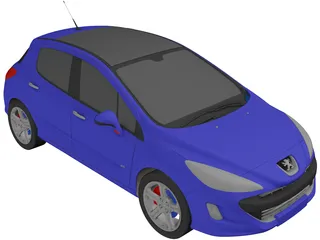 Peugeot 308 GTI 3D Model