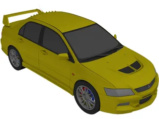 Mitsubishi Lancer Evo 8 3D Model