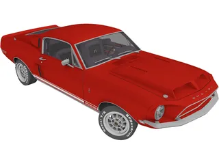 Ford Mustang Shelby GT-500KR (1968) 3D Model