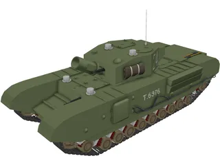 Churchill AVRE 3D Model