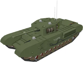 Churchill MK VII 3D Model