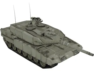 Leopard 2 A7 3D Model