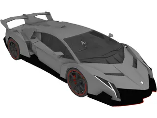 Lamborghini Veneno (2013) 3D Model