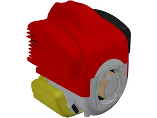 Honda GK100 Engine 3D Model