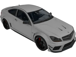 Mercedes-Benz C63 AMG Coupe 3D Model