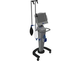 Hospital Ventilator 3D Model