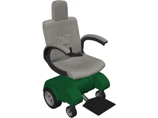 Power Wheelchair 3D Model