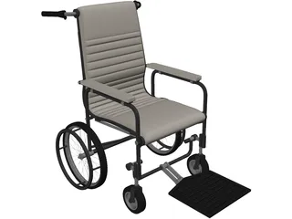 Manual Wheelchair 3D Model