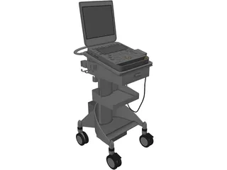 CX50 Ultrasound 3D Model