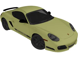 Porsche Cayman R (2012) 3D Model