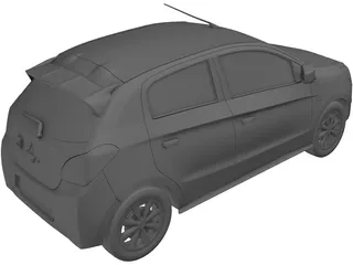 Mitsubishi Mirage (2013) 3D Model