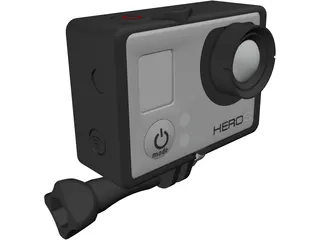 GoPro Hero 3 HD Camera 3D Model