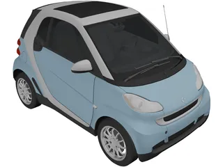 Smart ForTwo [W451] (2011) 3D Model