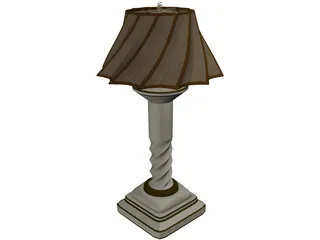 Cream Lamp 3D Model