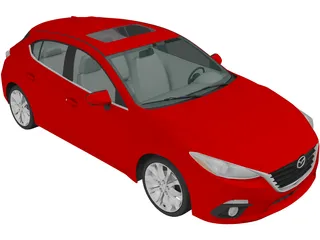 Mazda 3 Hatchback (2013) 3D Model