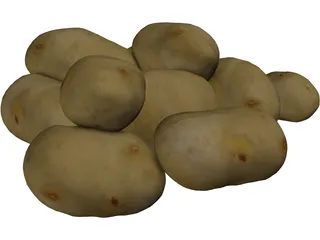 Potatoes 3D Model