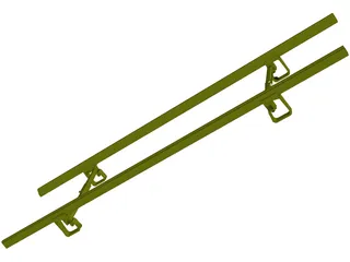 Military Stretcher 3D Model