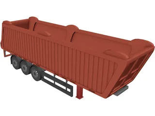 Truck Trailer 3D Model