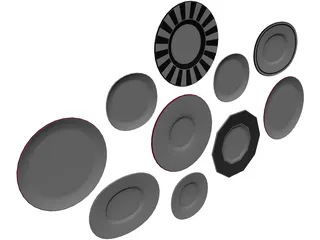 Decorative Plates 3D Model